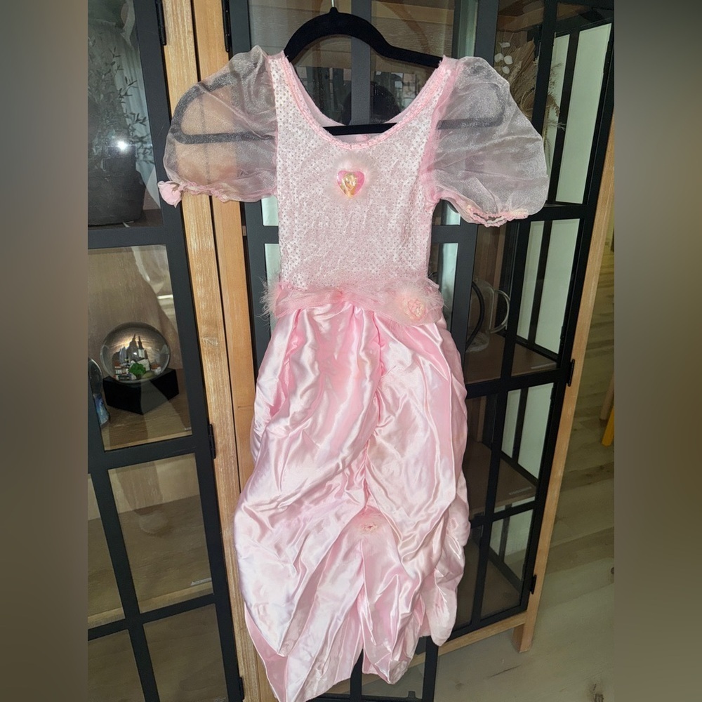 Vintage 2000s Barbie costume y2k toddler long gown roses nutcracker movie